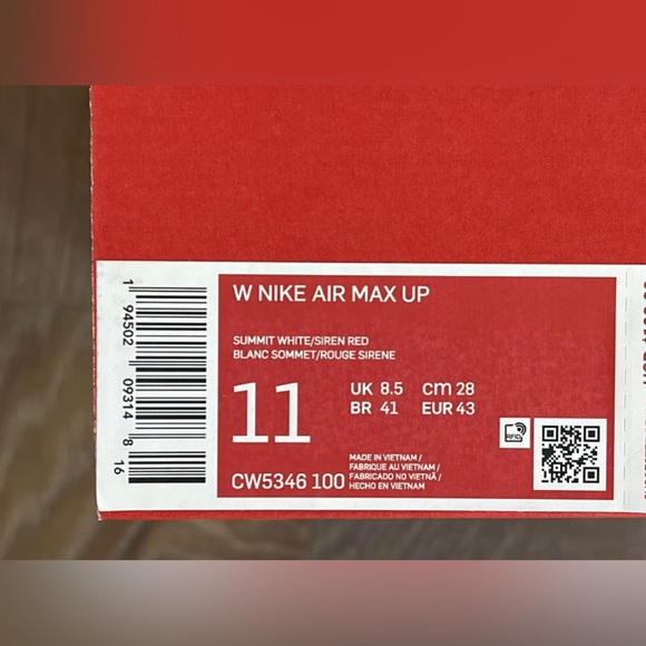 Nike Air Max Up Summit White Women’s Size 11 / Men’s Size 9.5 - Picture 7 of 7